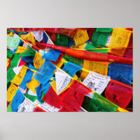 Colorful Tibetan prayer flags - Tibet