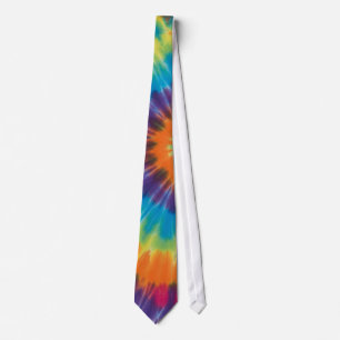 Colorful tie-dye  tie