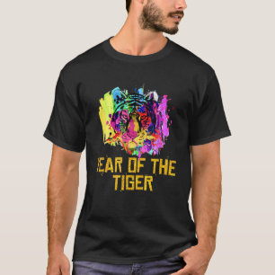 Colorful Tiger Face Happy New Year Of The Tiger 20 T-Shirt