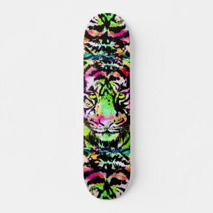 Colorful Tiger Head - Tiger Skateboard 