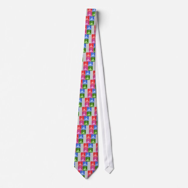 Colorful Tigers Tie (Front)