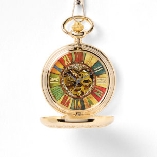 COLORFUL TIME / STEAM PUNK HEART WATCH