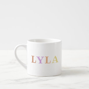 Colorful Toddler/Kid Name Mini Mug
