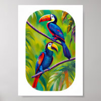 Colorful Toucan Bird Art