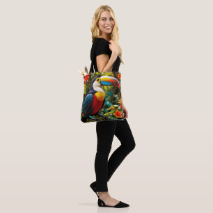 Colorful Toucan Bird Tote Bag