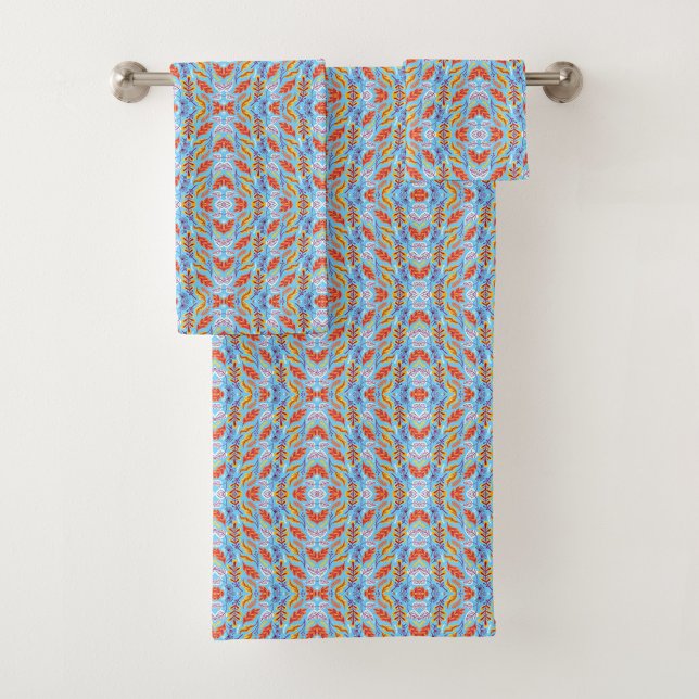 Colorful towels with vibrant, symmetrical patterns (Creator Uploaded)