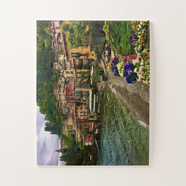 Colorful Towns | Varenna on Lake Como Jigsaw Puzzle (Vertical)