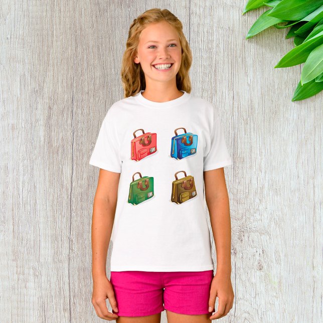 Colorful Travel Briefcase Collection T-Shirt (Creator Uploaded)