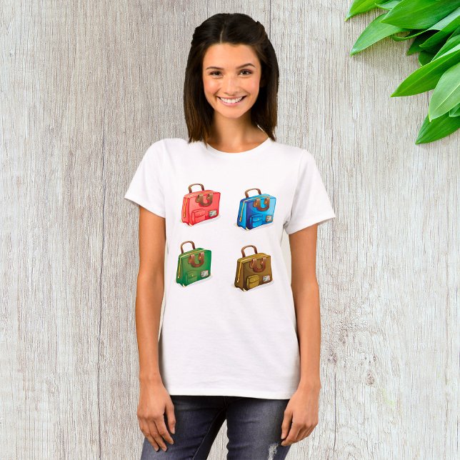 Colorful Travel Briefcase Collection T-Shirt (Creator Uploaded)
