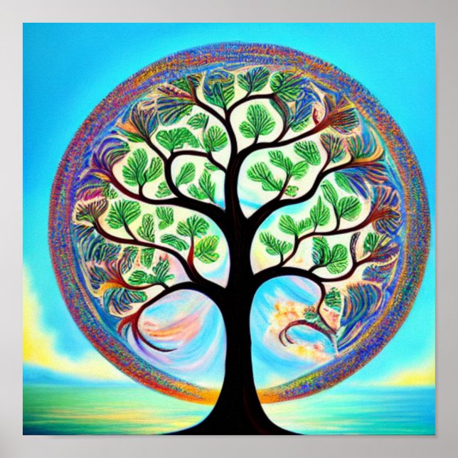 Colorful Tree of Life Poster (Front)