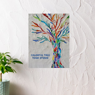 Colorful Tree Yoga Studio  Poster