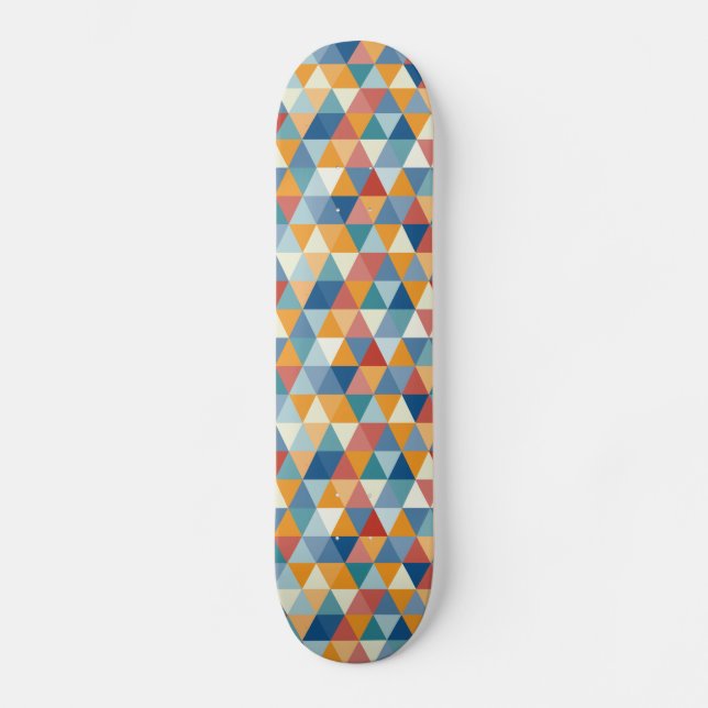 Colorful Triangles A Skateboard (Front)