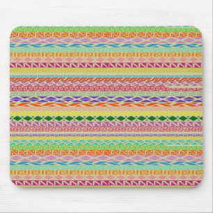 Colorful Tribal Pattern Mouse Mat
