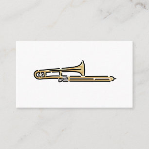 Colorful Trombone Logo Business Card