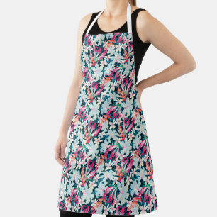 Colorful Tropical Pattern Apron