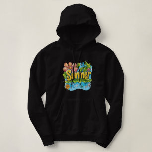 Colorful Tropical "Summer" Graphic T-Shirt Hoodie
