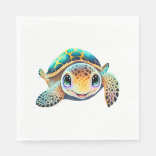 Colorful Turtle Napkin