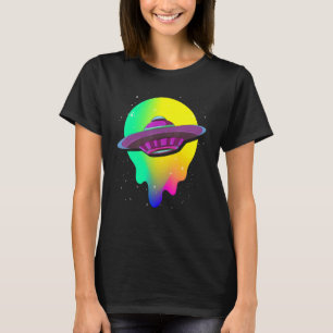 Colorful Ufo Believer Science Fiction Alien Abduct T-Shirt