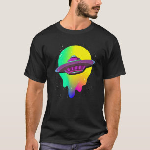 Colorful Ufo Believer Science Fiction Alien Abduct T-Shirt