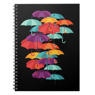 Colorful Umbrella Pattern                  Notebook