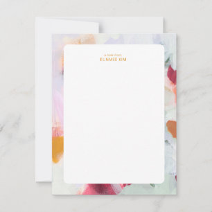 Colorful Unique Abstract Art Personalized Card
