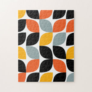 Colorful, unique, trendy, urban leaf concept jigsaw puzzle