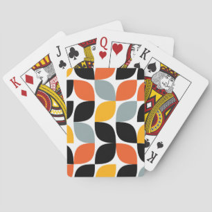 Colorful, unique, trendy, urban leaf concept playing cards