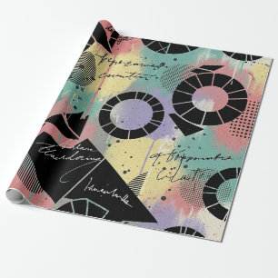 Colorful Urban Graffiti Pattern (10) Wrapping Paper
