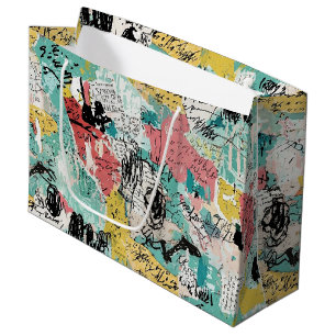 Colorful Urban Graffiti Pattern (2) Large Gift Bag