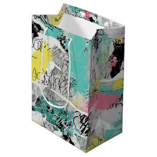 Colorful Urban Graffiti Pattern (3) Medium Gift Bag