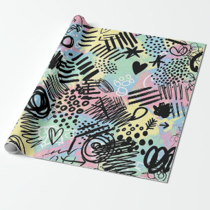 Colorful Urban Graffiti Pattern (9) Wrapping Paper