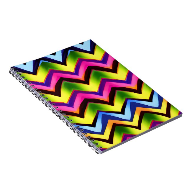 Colorful V Shape Seamless Pattern  Notebook (Right Side)