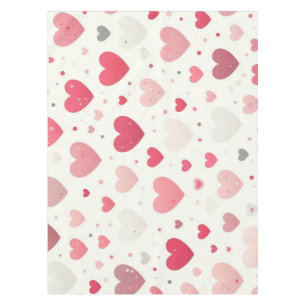 Colorful Valentine's day heart Tablecloth