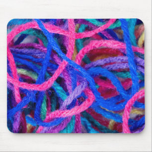 Colorful Variegated Yarn Mouse Pad