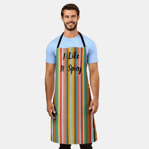 Colorful Vertical Retro Stripes  Apron