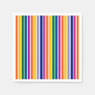 Colorful Vertical Stripes Design Napkin