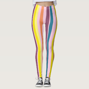 Colorful Vertical Stripes Leggings