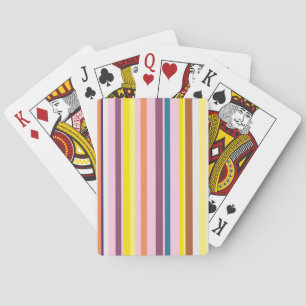 Colorful Vertical Stripes Playing Cards