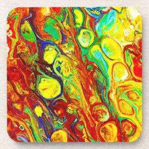 Colorful Vibrance Pattern Coaster