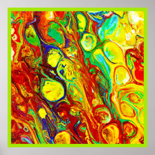 Colorful Vibrance Pattern Poster