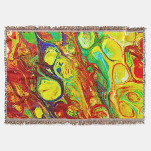 Colorful Vibrance Pattern Throw Blanket