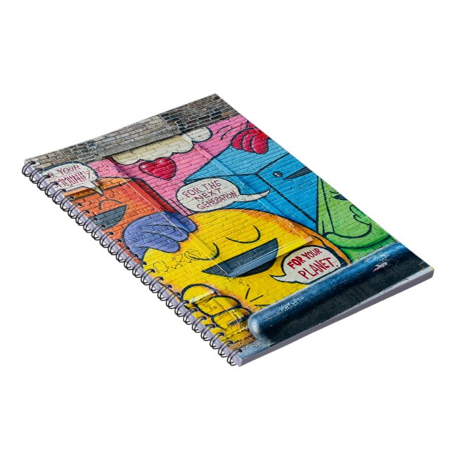 Colorful Vibrant Chicago Artwork Notebook (Right Side)