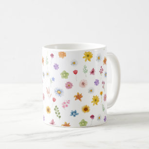 Colorful & Vibrant Wildflowers Mugs