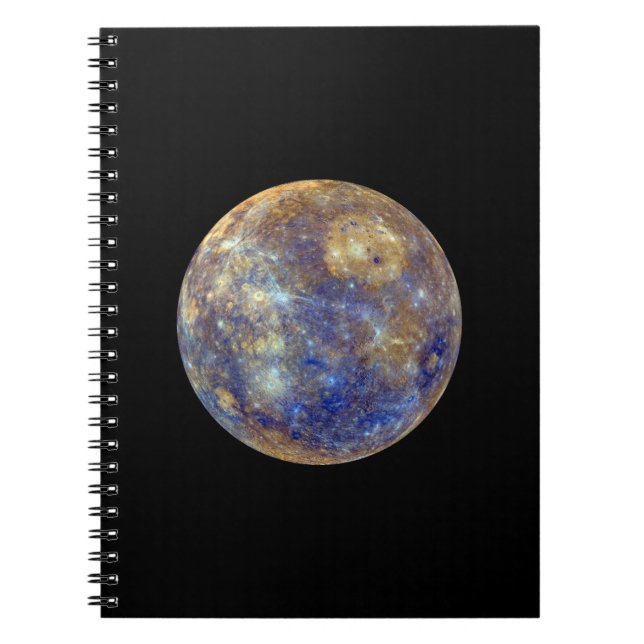 Colorful View of Mercury Notebook (Front)