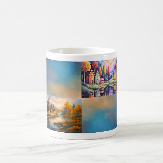 Colorful Village Mug (Center)