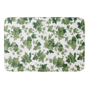 Colorful Vintage Climbing Ivy Bath Mat