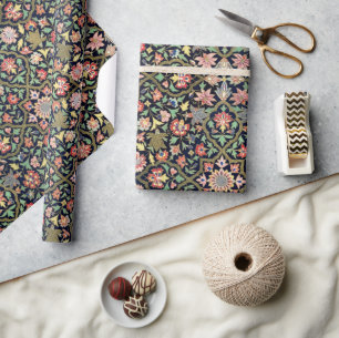 Colorful Vintage Floral Indian Mandala Pattern Wrapping Paper