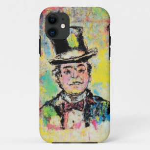 Colorful Vintage Gentleman Portrait Mobile Case