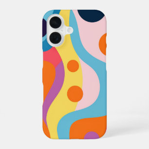 Colorful Vintage-Inspired Retro Phone Case iPhone