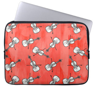 Colorful Violin Blocks Laptop Sleeve
